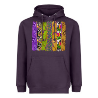 Plum Mardi Gras Brushstrokes Heavyweight Hoodie - BundleAndBundleShop