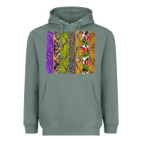Sage Mardi Gras Brushstrokes Heavyweight Hoodie - BundleAndBundleShop