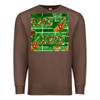Chestnut american football megaphone and game seamless pattern Premium Sweatshirt - BundleAndBundleShop