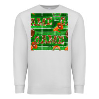 Dove Grey american football megaphone and game seamless pattern Premium Sweatshirt - BundleAndBundleShop