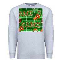 Heather Grey american football megaphone and game seamless pattern Premium Sweatshirt - BundleAndBundleShop