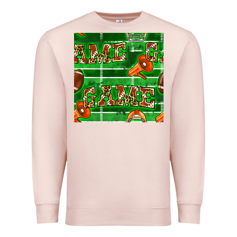 American Football Megaphone And Game Seamless Pattern Premium Sweatshirt by BundleAndBundleShop | Teevron