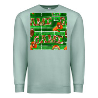 Seafoam american football megaphone and game seamless pattern Premium Sweatshirt - BundleAndBundleShop