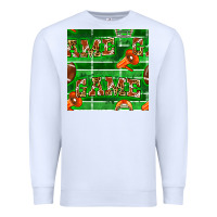 White american football megaphone and game seamless pattern Premium Sweatshirt - BundleAndBundleShop