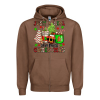 Chestnut just a girl who loves christmas Zipper Hoodie - OliviaCreatesArt
