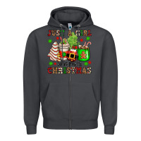 Smoke just a girl who loves christmas Zipper Hoodie - OliviaCreatesArt