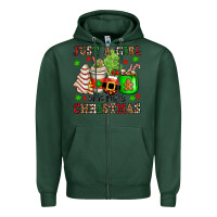 Sports Green just a girl who loves christmas Zipper Hoodie - OliviaCreatesArt