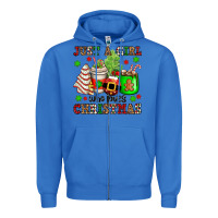 True Royal just a girl who loves christmas Zipper Hoodie - OliviaCreatesArt