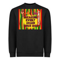 Black juneteenth breaking every chain since 1865 Heavyweight Sweatshirt - TumblerDesignByShophia