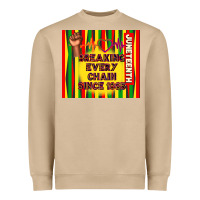 Mushroom juneteenth breaking every chain since 1865 Heavyweight Sweatshirt - TumblerDesignByShophia