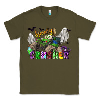 Army Green spooky crusher monster truck Classic Tee - LillyAllenDesigns