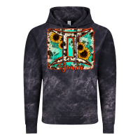 Cloud Black gemini turquoise cowhide Vintage Hoodie - RanaPortraitStore