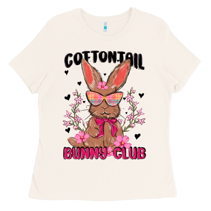 Cottontail Bunny Club Ladies Tee by MaliasSmallBusiness | Teevron