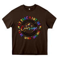 Chocolate Brown gay pride Heavy Core Tee - MaliasSmallBusiness