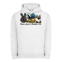 Pigment Lunar Rock Peace Love Siamese Cat Urban Hoodie - LillyAllenDesigns