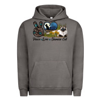 Pigment Tornado Peace Love Siamese Cat Urban Hoodie - LillyAllenDesigns