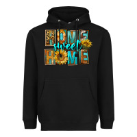 Black Western Home Sweet Home Heavyweight Hoodie - FaDigitalArtStudio