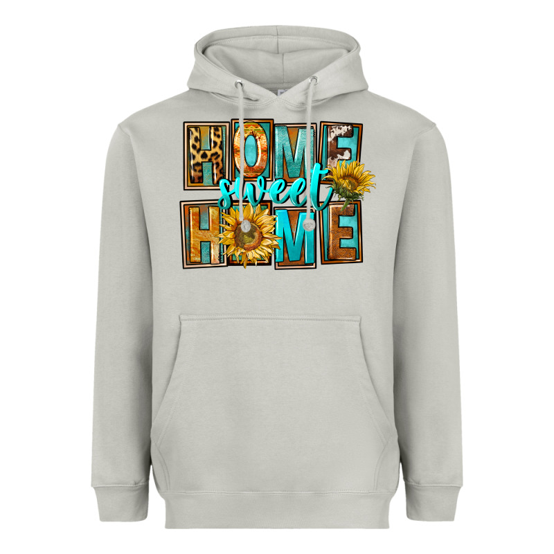 Western Home Sweet Home Heavyweight Hoodie by FaDigitalArtStudio | Teevron