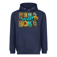 Navy Western Home Sweet Home Heavyweight Hoodie - FaDigitalArtStudio