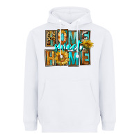 White Western Home Sweet Home Heavyweight Hoodie - FaDigitalArtStudio