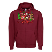 Love Christmas Zipper Hoodie | Teevron