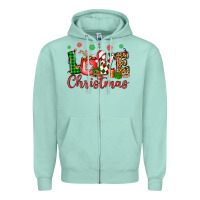 Seafoam love christmas Zipper Hoodie - OliviaCreatesArt