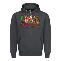 Smoke love christmas Zipper Hoodie - OliviaCreatesArt