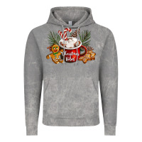 Cloud Rock christmas vibes hot cocoa Vintage Hoodie - LillyAllenDesigns