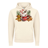 Vintage Artic christmas vibes hot cocoa Vintage Hoodie - LillyAllenDesigns