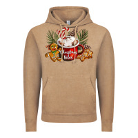 Vintage Coffee christmas vibes hot cocoa Vintage Hoodie - LillyAllenDesigns
