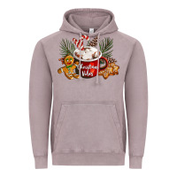 Vintage Zinc christmas vibes hot cocoa Vintage Hoodie - LillyAllenDesigns