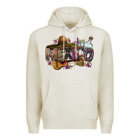 Oatmeal Heather Mexico Premium Hoodie - FaDigitalArtStudio