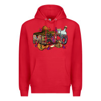 Red Mexico Premium Hoodie - FaDigitalArtStudio