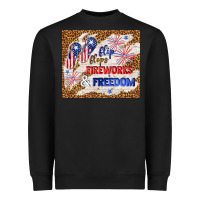 Black flip flops fireworks & freedom 4th of july Heavyweight Sweatshirt - TumblerDesignByShophia