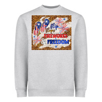 Heather Grey flip flops fireworks & freedom 4th of july Heavyweight Sweatshirt - TumblerDesignByShophia
