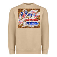 Mushroom flip flops fireworks & freedom 4th of july Heavyweight Sweatshirt - TumblerDesignByShophia