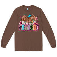 Chestnut Periodt afro woman nail art Long Sleeve Tee - RanaPortraitStore