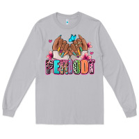 Moon Dust Periodt afro woman nail art Long Sleeve Tee - RanaPortraitStore