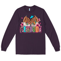 Plum Periodt afro woman nail art Long Sleeve Tee - RanaPortraitStore