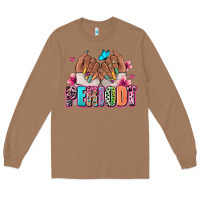 Toasted Coconut Periodt afro woman nail art Long Sleeve Tee - RanaPortraitStore