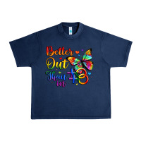 Navy better out than in Urban Heavy Tee - Artiststas