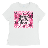 White stronger than the storm Ladies Tee - MaliasSmallBusiness