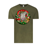 Vintage Olive christmas rambouillet sheep Vintage Tee - LillyAllenDesigns