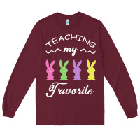 Burgundy Teaching My Favorite Bunny Long Sleeve Tee - Bettercallsaul