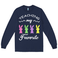 Navy Teaching My Favorite Bunny Long Sleeve Tee - Bettercallsaul