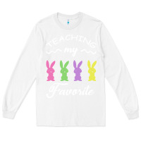 White Teaching My Favorite Bunny Long Sleeve Tee - Bettercallsaul