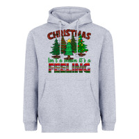 Heather Grey christmas isn't a season it's a feeling Heavyweight Hoodie - BundleAndBundleShop