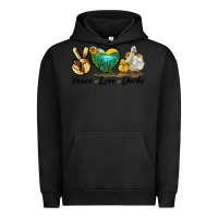 Pigment Black Peace Love Ducks Urban Hoodie - LillyAllenDesigns