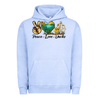 Pigment Grape Ice Peace Love Ducks Urban Hoodie - LillyAllenDesigns