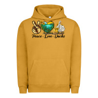 Pigment Peanut Butter Peace Love Ducks Urban Hoodie - LillyAllenDesigns